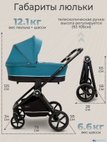 Коляска 2в1 Sweet baby Cupola  с сумкой