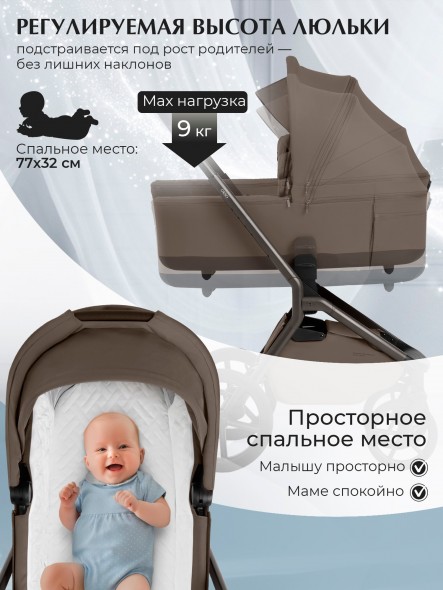 Коляска Sweet Baby 2в1 SBL Orso (складная люлька) 