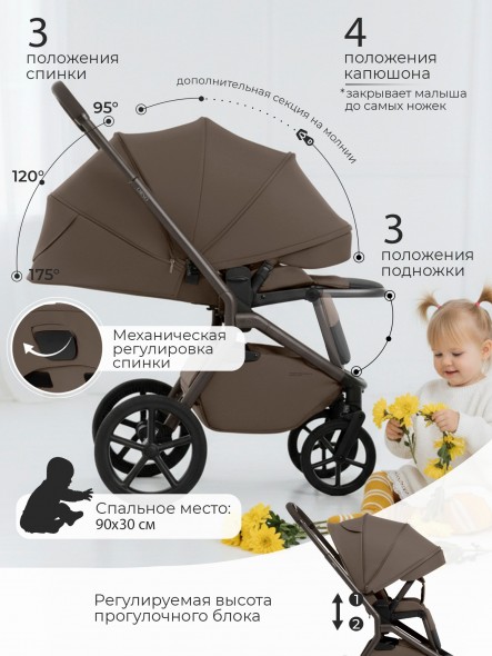 Коляска Sweet Baby 2в1 SBL Orso (складная люлька) 