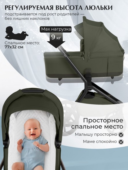 Коляска Sweet Baby 2в1 SBL Orso (складная люлька) 