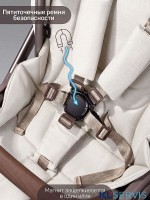 Коляска детская из экокожи 2в1 Amarobaby Motus Premium Ecco Exclusive
