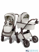 Коляска детская из экокожи 2в1 Amarobaby Motus Premium Ecco Exclusive