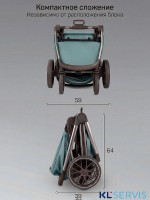 Коляска детская из экокожи 2в1 Amarobaby Motus Premium Ecco Exclusive