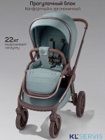 Коляска детская из экокожи 2в1 Amarobaby Motus Premium Ecco Exclusive