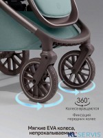 Коляска детская из экокожи 2в1 Amarobaby Motus Premium Ecco Exclusive