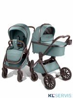 Коляска детская из экокожи 2в1 Amarobaby Motus Premium Ecco Exclusive