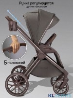 Коляска детская из экокожи 2в1 Amarobaby Motus Premium Ecco Exclusive