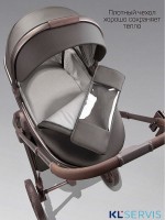 Коляска детская из экокожи 2в1 Amarobaby Motus Premium Ecco Exclusive