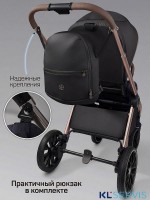 Коляска детская из экокожи 2в1 Amarobaby Motus Premium Ecco Exclusive