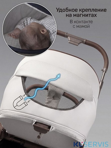 Коляска детская из экокожи 2в1 Amarobaby Motus Premium Ecco Exclusive