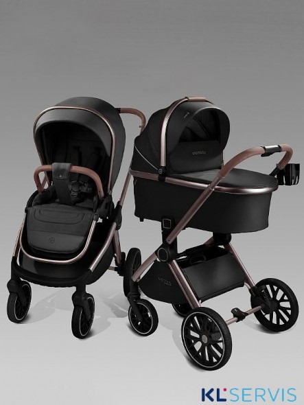 Коляска детская из экокожи 2в1 Amarobaby Motus Premium Ecco Exclusive