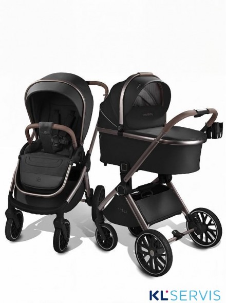 Коляска детская из экокожи 2в1 Amarobaby Motus Premium Ecco Exclusive
