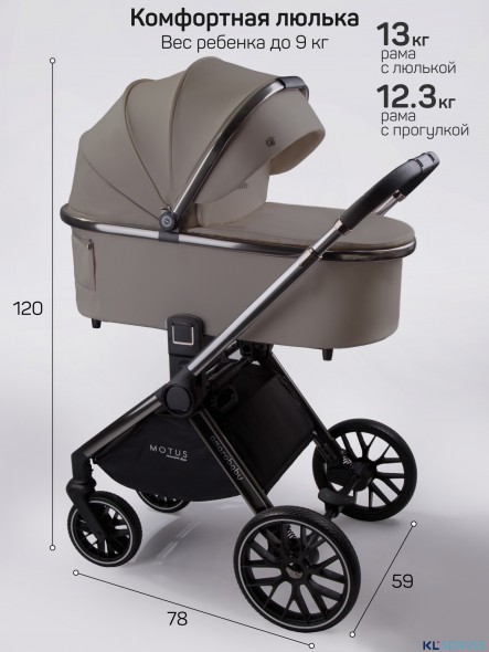Коляска 2 в 1 AmaroBaby Motus Premium Ecco