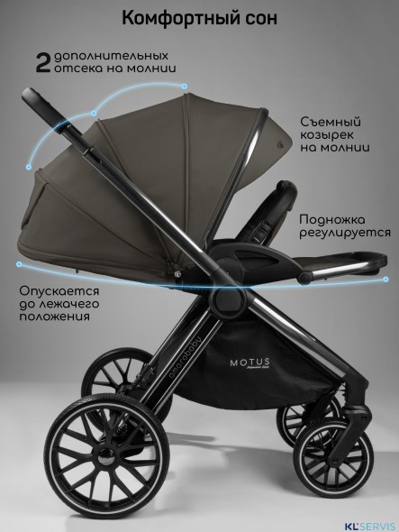 Коляска 2 в 1 AmaroBaby Motus Premium Ecco