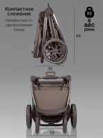 Коляска детская 2 в 1 с термолюлькой Amarobaby Phenom
