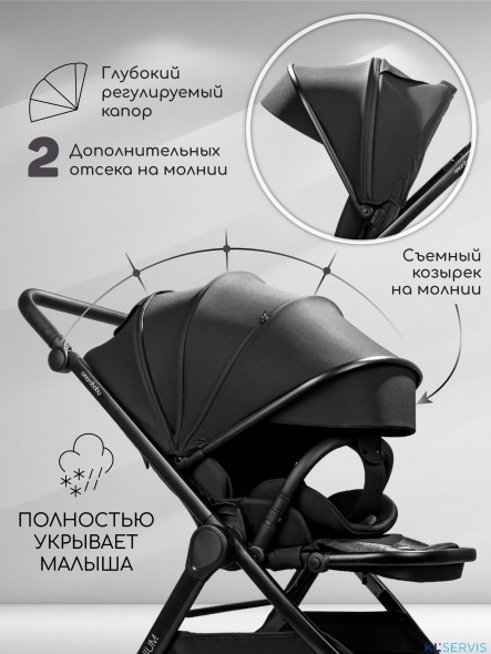 Прогулочная коляска с реверсивным блоком Amarobaby Somnium