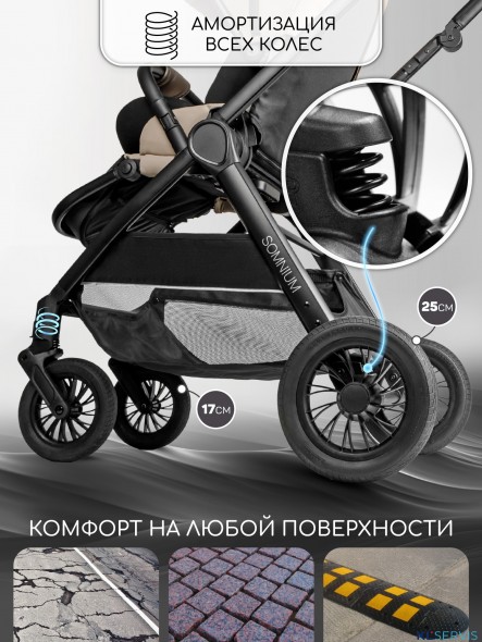 Прогулочная коляска с реверсивным блоком Amarobaby Somnium