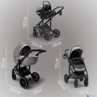 Модульная коляска  Pellegrino 3в1