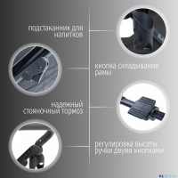 Модульная коляска  Pellegrino 3в1