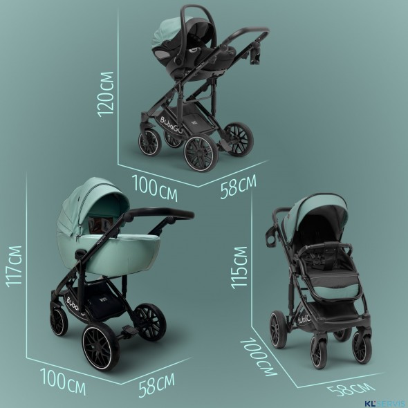 Модульная коляска  Pellegrino 3в1