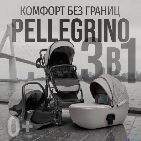 Модульная коляска  Pellegrino 3в1