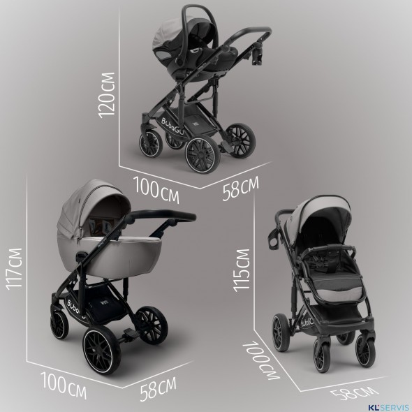 Модульная коляска  Pellegrino 3в1