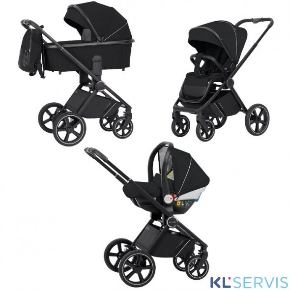 Коляска 3 В 1 Carrello Ultimo CRL-6519 на черной раме 2024