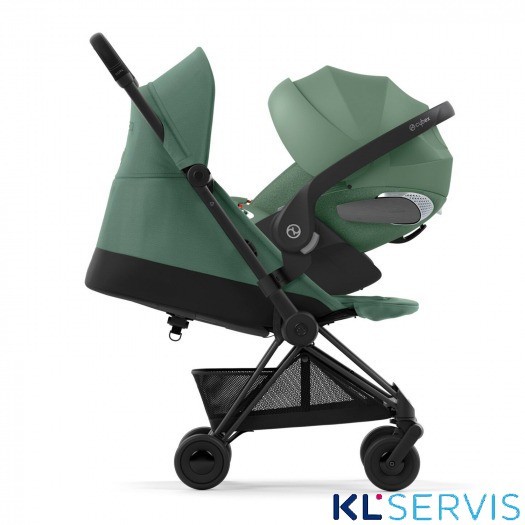 Коляска прогулочная Cybex Coya шасси Matt Black  с дождевиком