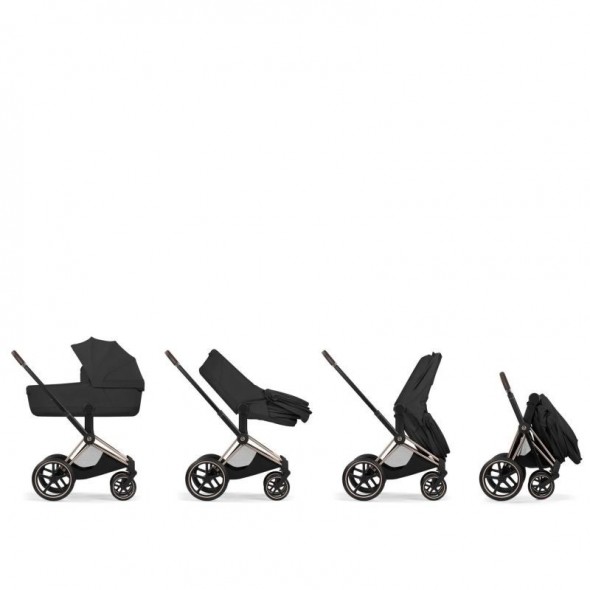 Коляска 2 в 1 Cybex Priam V шасси Rose Gold Style Collection