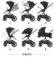 Коляска 2-в-1 Espiro noble со складной люлькой