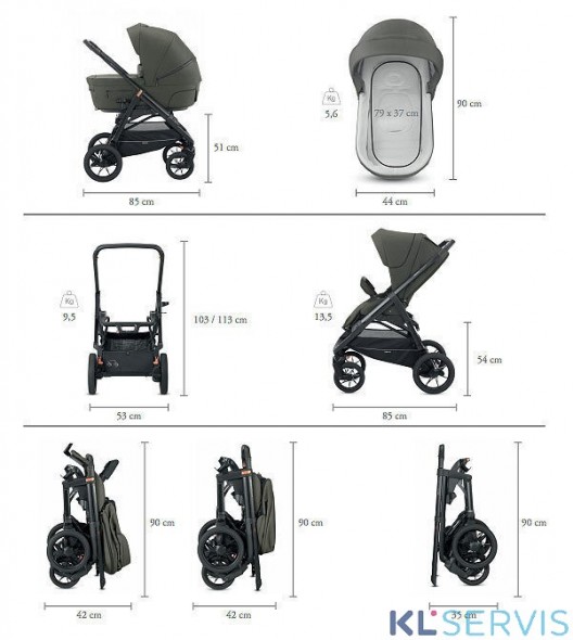 Коляска 2 в 1 Inglesina Aptica XT New с подставкой под люльку Stand Up
