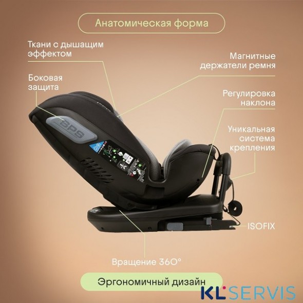 Детское автокресло Kidzi SPIN PLUS 360 i-SIZE