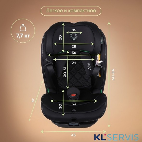 Детское автокресло Kidzi SPIN 360 i-SIZE