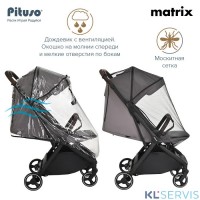 Детская прогулочная коляска Pituso Matrix PU