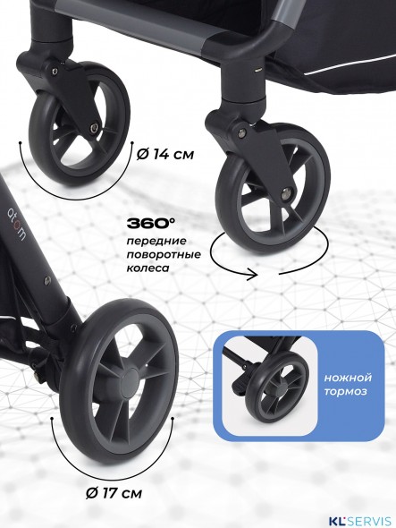 КОЛЯСКА ПРОГУЛОЧНАЯ MOWBABY ATOM 