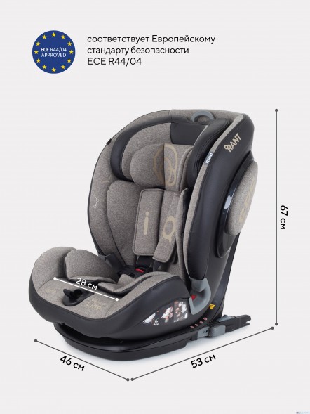 АВТОКРЕСЛО RANT IQ ISOFIX 1/2/3 (9-36 КГ)