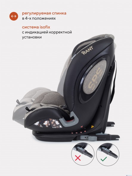 АВТОКРЕСЛО RANT IQ ISOFIX 1/2/3 (9-36 КГ)