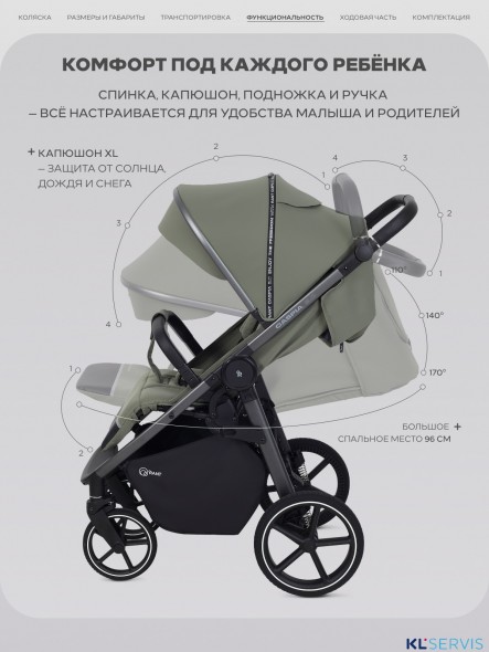 Прогулочная коляска Rant CASPIA 2.0 Soft RA100