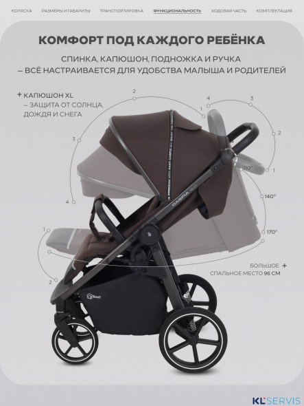 Прогулочная коляска Rant CASPIA 2.0 Soft RA100