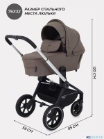Коляска универсальная 2 в 1 Mowbaby Zoom PU