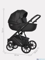 Коляска Riko Basic Montana Ecco 2 в 1 (100% кожа) 