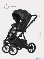 Коляска Riko Basic Montana Ecco 2 в 1 (100% кожа) 