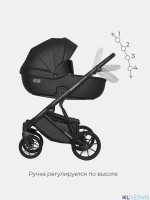 Коляска Riko Basic Montana Ecco 2 в 1 (100% кожа) 