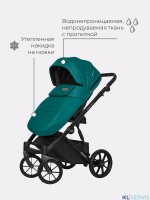Коляска Riko Basic Montana Ecco 2 в 1 (100% кожа) 