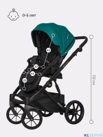 Коляска Riko Basic Montana Ecco 2 в 1 (100% кожа) 