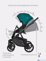 Коляска Riko Basic Montana Ecco 2 в 1 (100% кожа) 