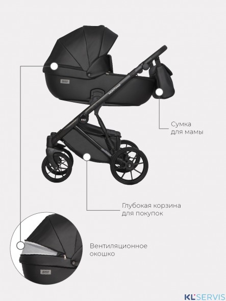 Коляска Riko Basic Montana Ecco 2 в 1 (100% кожа) 