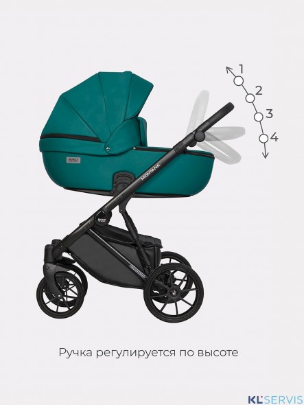 Коляска Riko Basic Montana Ecco 2 в 1 (100% кожа) 