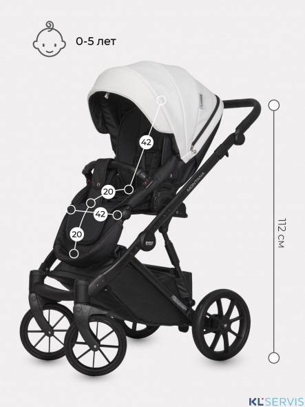 Коляска Riko Basic Montana Ecco 2 в 1 (100% кожа) 