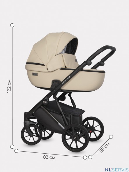 Коляска Riko Basic Montana Ecco 2 в 1 (100% кожа) 